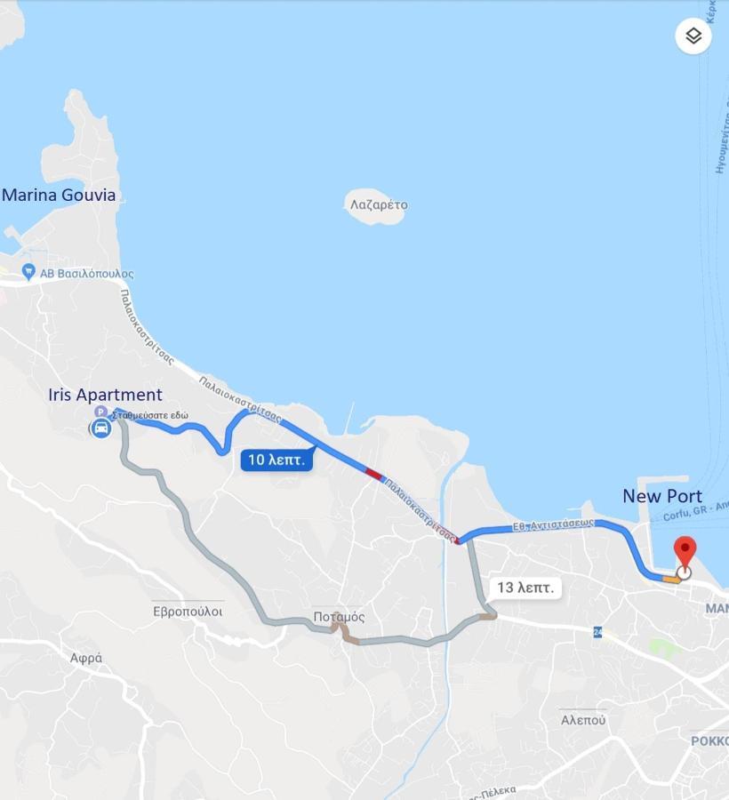 Iris Apartment Near Corfu Town Kontokali Ngoại thất bức ảnh