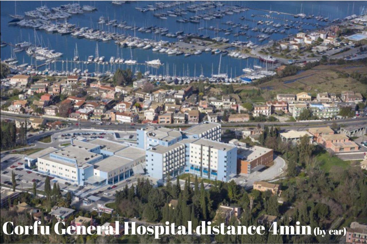 Iris Apartment Near Corfu Town Kontokali Ngoại thất bức ảnh
